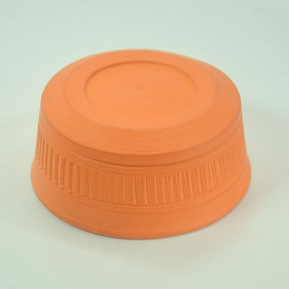 Traditional Terracotta Serving Bowl, Handcrafted Clay Bowl for Indian Dishes, Round