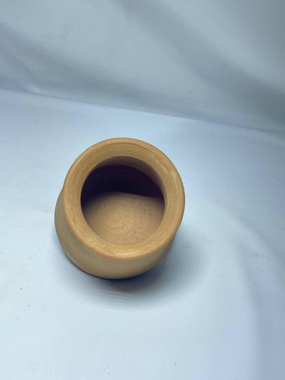 Handcrafted Clay Planter Pot, Traditional Earthen Vase, Terracotta Brown