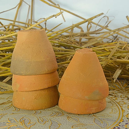 Traditional Clay Kulhad Cups for Tea and Coffee Handmade Terracotta Set of 6 Natural
