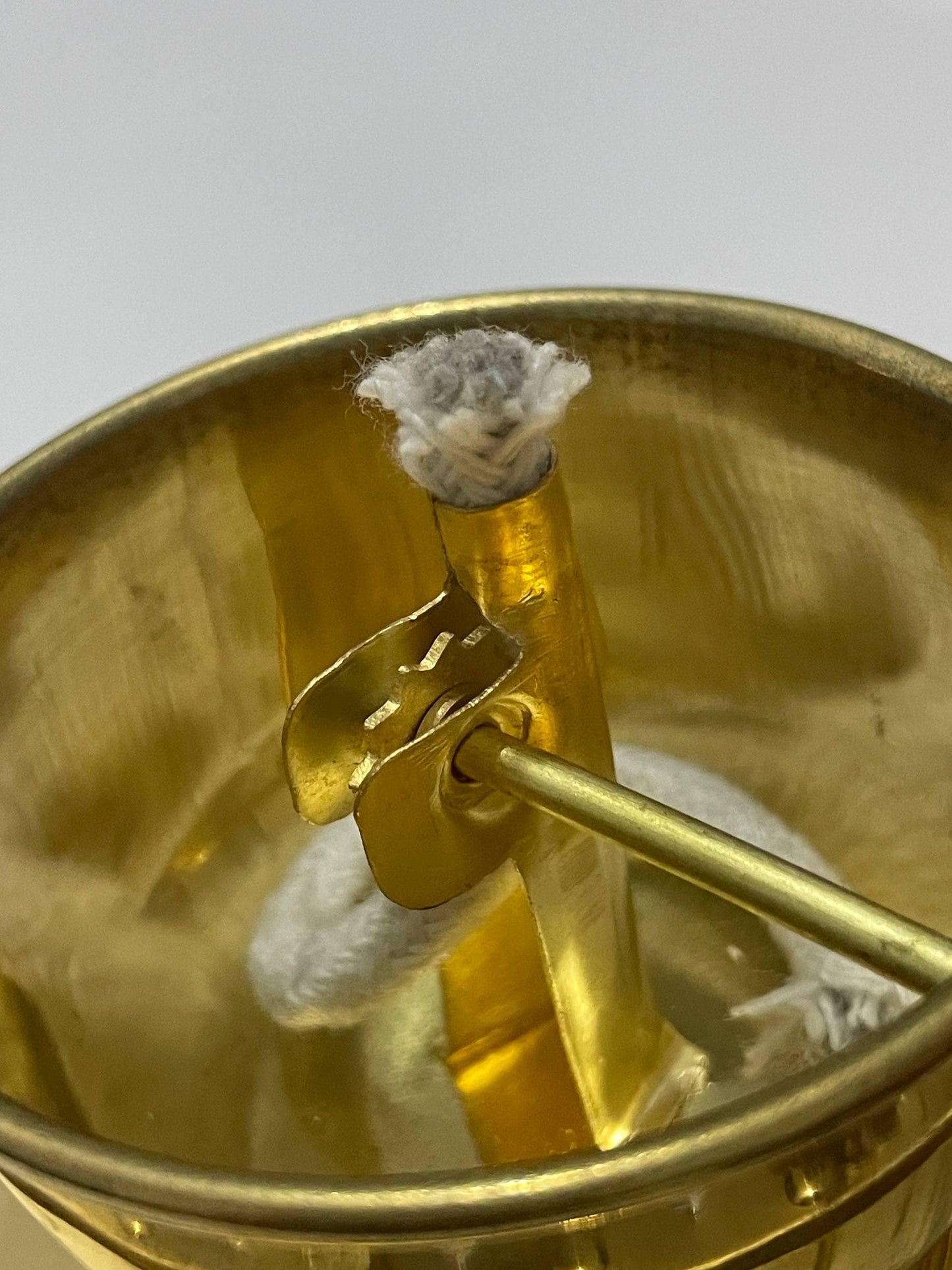Brass Oil Diya with Glass Chimney: Traditional Pooja Decor