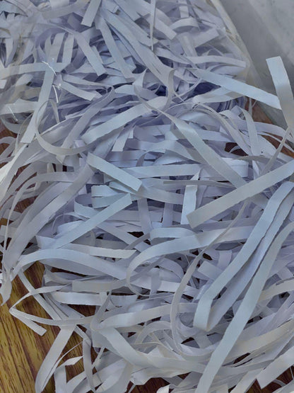 White Shredded Paper for Gift Packaging, 2000g,Filling Material for Hampers and Boxes