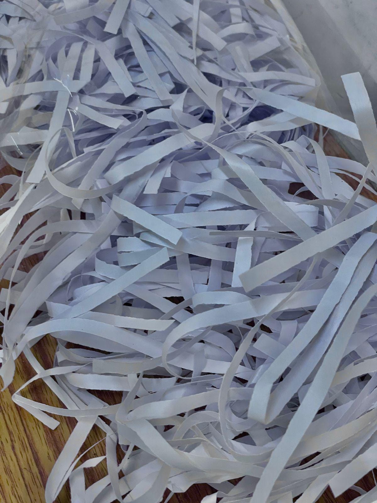 White Shredded Paper, Gift Packaging Fill (800g)