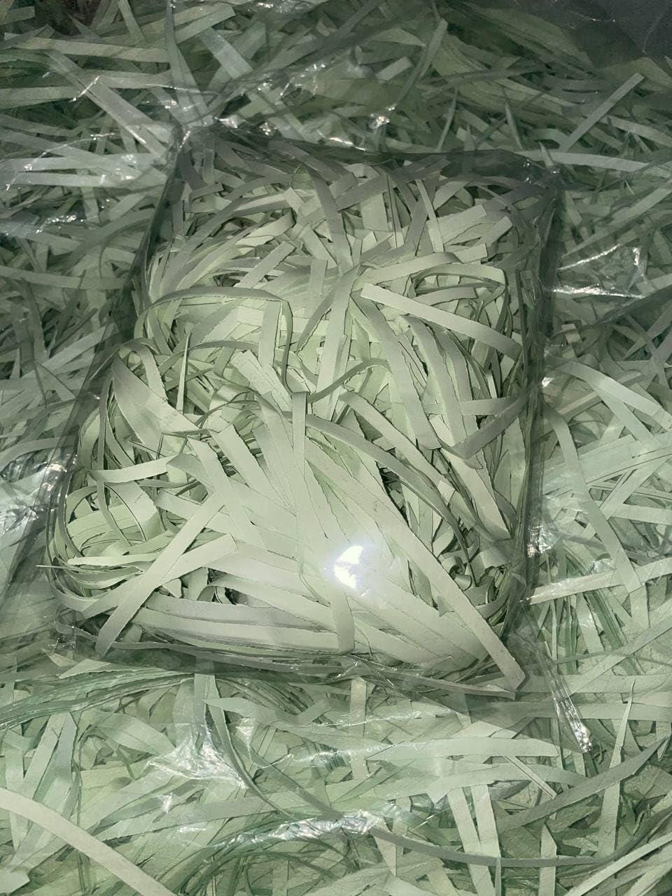 Decorative Shredded Paper for Gift Packaging and Hampers, white, 200g