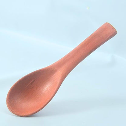 Handcrafted Terracotta Serving Spoon Traditional Clay Kitchenware
