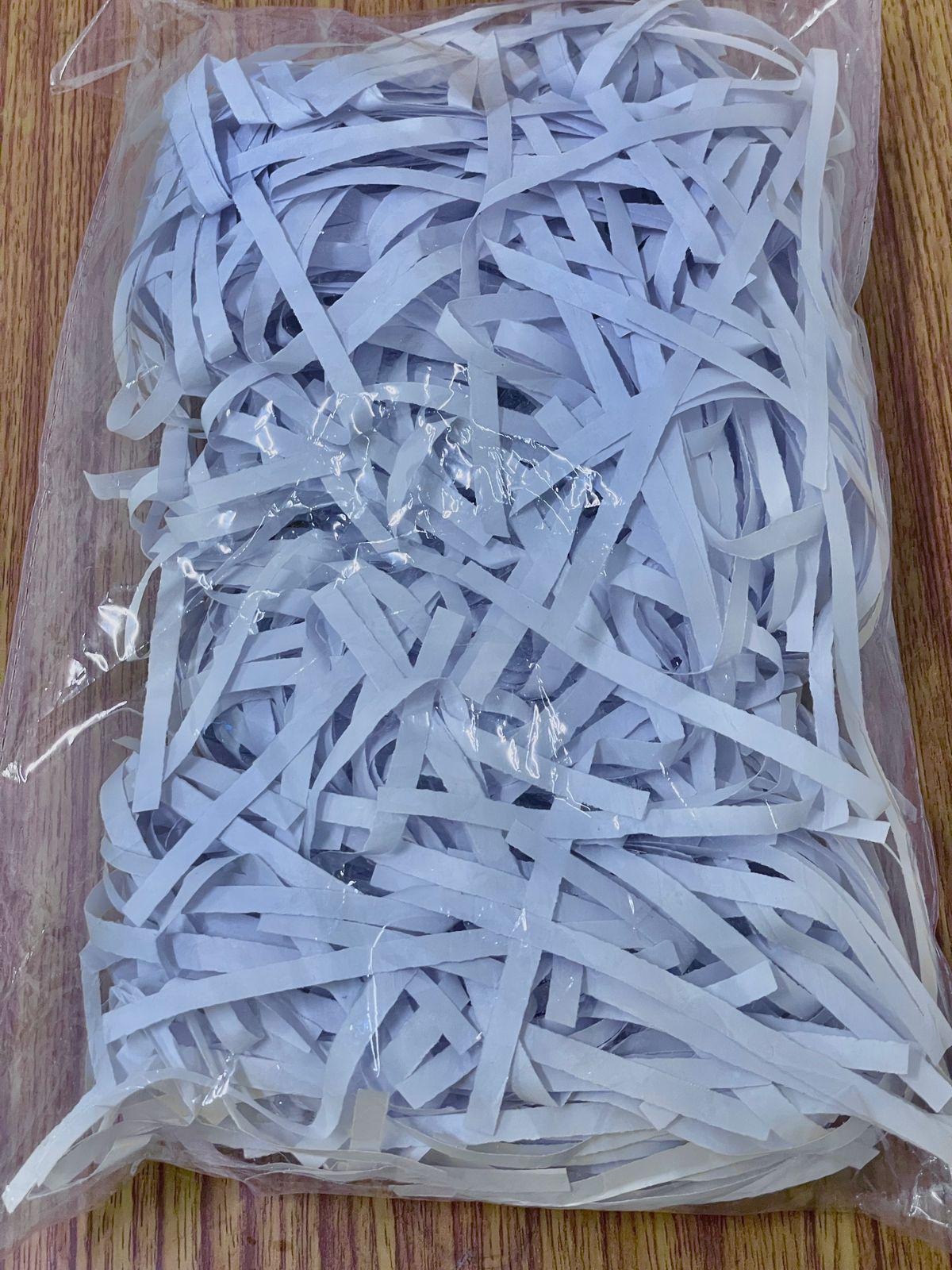 White Shredded Paper for Gift Packaging, 2000g,Filling Material for Hampers and Boxes