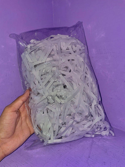White Shredded Paper, Gift Packaging Fill (800g)