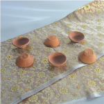 Traditional Clay Diyas, Handmade Terracotta Oil Lamps for Decoration, Set of 6 - Image 4