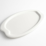 Modern Ceramic Jewellery Display Tray, White, Wave Design, Decorative Organiser