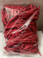 Red Paper Shreds for Gift Packaging, 50g, Decorative Filler for Boxes and Baskets - Image 2