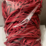 Red Paper Shreds for Gift Packaging, 50g, Decorative Filler for Boxes and Baskets
