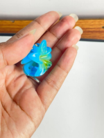 Cleature Baque Rainbow Paper Flower Bouquet, Handcrafted Artificial Flowers with Gold Ribbon, White Presentation Wrap, 35 cm - Image 9