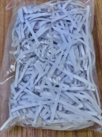 White Shredded Paper for Gift Packaging, 50g, Decorative Filling for Hampers and Boxes