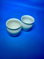 Ceramic Teapot Set, High-Gloss White, 2-Piece Individual Serving - Image 3