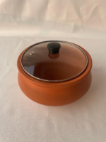 Traditional Terracotta Clay Cooking Pot with Glass Lid, Natural Earthenware Cookware for Curries, Rice, Dal, Handcrafted by Artisans - Image 2