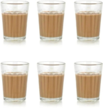 Classic Cutting Chai Glass Set, Transparent Heat-Resistant Glass, Traditional Indian Style Tea Cups, 6 Pieces - Image 2