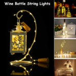LED Wine Bottle Cork Lights, Warm White String Lights, 20 LEDs, Pack of 10, Battery Operated Fairy Lights for Wedding, Party, Home Decor - Image 4