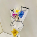 Clutcher Bouquet with Mixed Color clutcher, White Paper Wrap, Gold Ribbon, I Love You Message Border for Romantic Gifting - Image 8