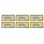 Elegant Golden Money Envelope Frames with Congratulations Text, Decorative Cash Gift Holder for Weddings, Birthdays, Special Occasions, 6 Pack