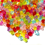 Multicolor Acrylic CCC, Crystal-Like Teardrop Shape,Iridescent Finish for Jewelry Making, Crafts, DIY Projects