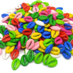 Colorful Cowrie Shell Beads, Multi-Color Plastic Charms for Jewelry Making, Festival Accessories, Summer Fashion DIY Crafts, 100 Pieces