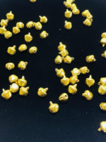 Golden Ghungroo Beads for Jewelry Making, Metal Bells with Shiny Gold Finish - Image 6