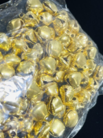Golden Ghungroo Beads for Jewelry Making, Metal Bells with Shiny Gold Finish - Image 7