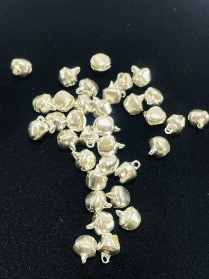 Silver ghungroo Beads, for jwellery Making