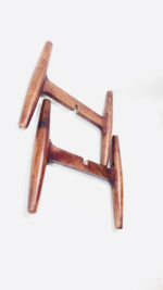 Wooden Plant Stand, Mid-Century Modern Four-Leg Design, Polished Finish - Image 6