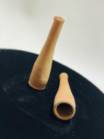 Set of 2 chillum Handmade Clay chilam/Smoking Pipe - Image 3