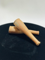 Set of 2 chillum Handmade Clay chilam/Smoking Pipe - Image 6