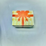 Decorative Gift Box with Red Ribbon and Floral Print, Cardboard, pack of 50 - Image 6