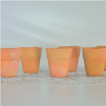 Traditional Clay Kulhad Tea Cups, Handcrafted Terracotta Cups Set, Natural Unglazed, 6 Pieces - Image 2