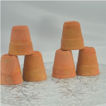 Traditional Clay Kulhad Tea Cups, Handcrafted Terracotta Cups Set, Natural Unglazed, 6 Pieces - Image 5