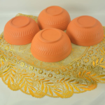 Terracotta Clay Serving Bowls, Set of 4, Traditional Design, Orange - Image 5