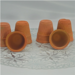Traditional Clay Kulhad Tea Cups, Handcrafted Terracotta Cups Set, Natural Unglazed, 6 Pieces - Image 3