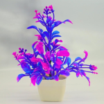Artificial Neon Glow Plant, Blue and Pink Foliage, Decorative Potted Plant, Modern Home Decor - Image 5