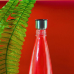 Glass Water Bottle with Stainless Steel Cap, Clear, Reusable - Image 7