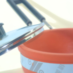 Traditional Terracotta Clay Frying Pan with Glass Lid, Indian Cooking Cookware, Red - Image 4