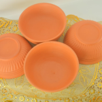Terracotta Clay Serving Bowls, Set of 4, Traditional Design, Orange - Image 4