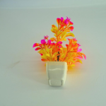 Artificial Neon Pink and Yellow Plant in White Plastic Pot, Modern Contemporary Decorative Faux Plant, Indoor Use - Image 7