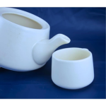 Ceramic Tea Set with Teapot and 6 Cups White, Traditional Design Brand: Generic - Image 6