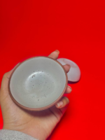 Ceramic Serving Bowls, White Speckled, Brown Rim, Set of 3 Brand: Generic - Image 2