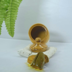 Handcrafted Ceramic Pickle Jar, Dual-Tone Yellow and White, Traditional Kitchen Storage Container, 500ml Capacity - Image 4