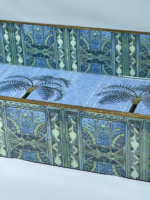 Decorative Wooden Serving Trays Set, Peacock Paradise Design with Gold Trim, 3-Piece Nesting Trays - Image 8